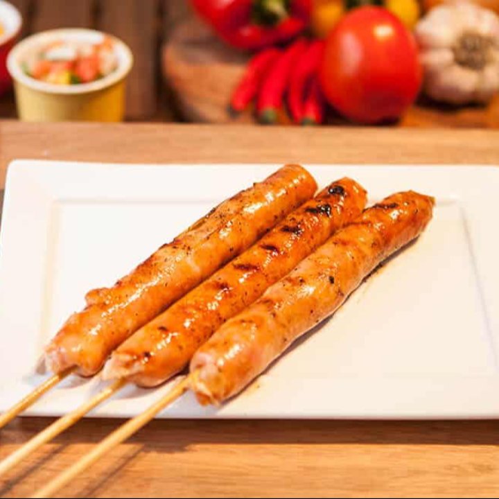 ESPETO LINGUIÇA DE FRANGO